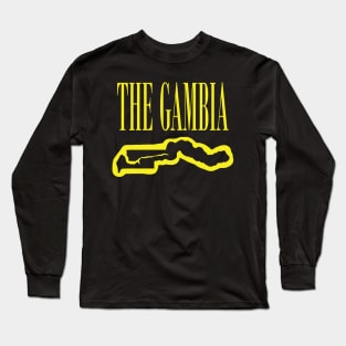 Copy of Vibrant The Gambia Africa: Unleash Your 90s Grunge Spirit! Long Sleeve T-Shirt